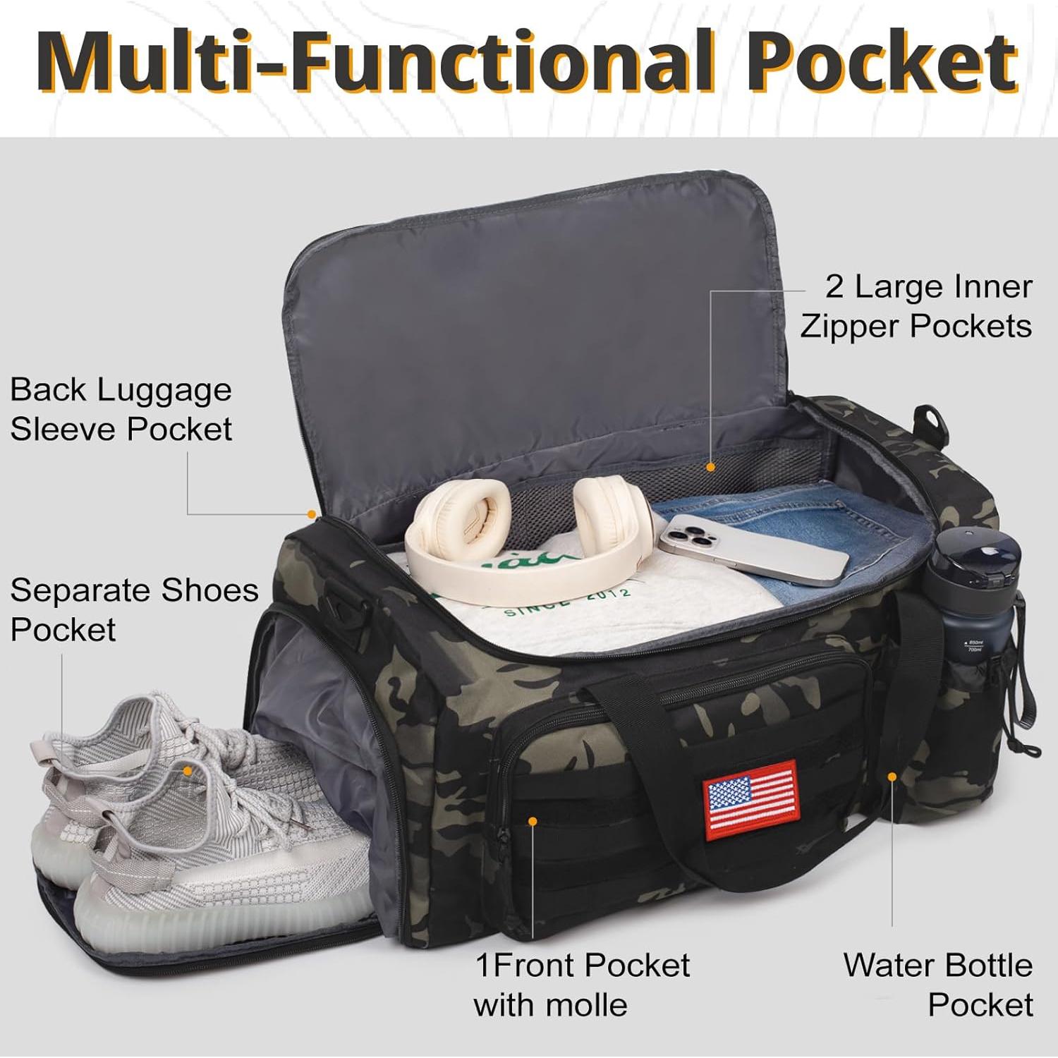 Bolsa de Gimnasio Táctica ATRIPACK 40L con Compartimentos