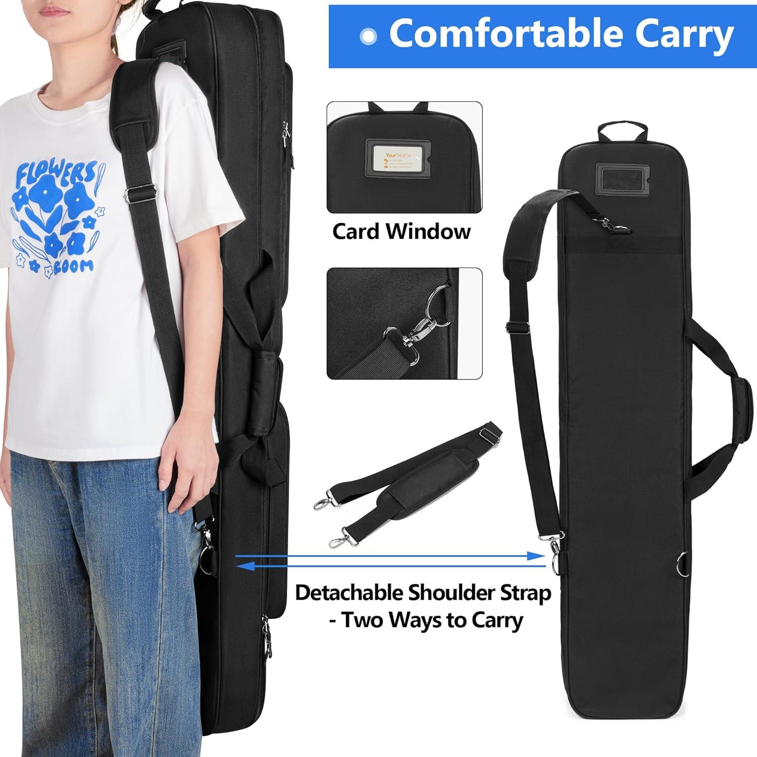 Bolsa de Lacrosse DSLEAF para 2 Palos y Zapatos Acolchada