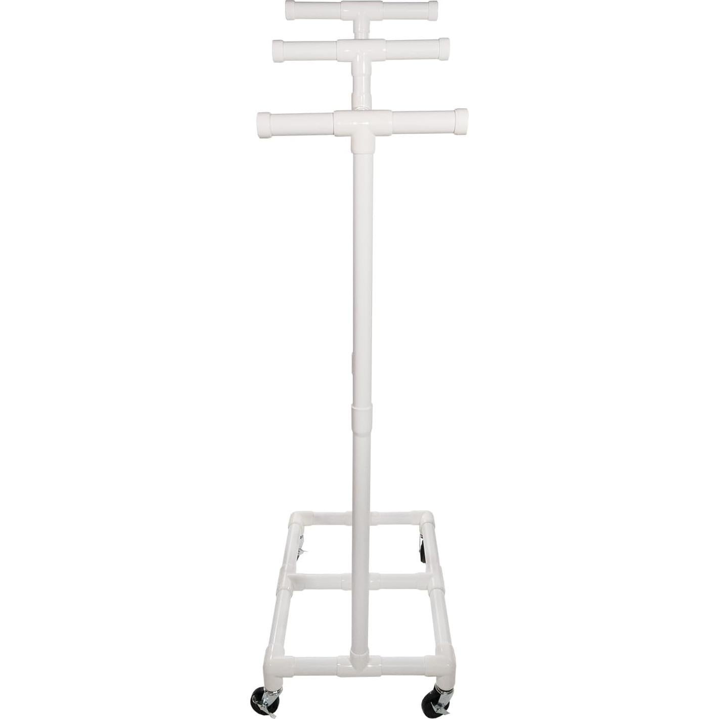 Carro de Cuerda y Aros Champion Sports - Plástico Duradero 71.1x48.3x175.3 cm