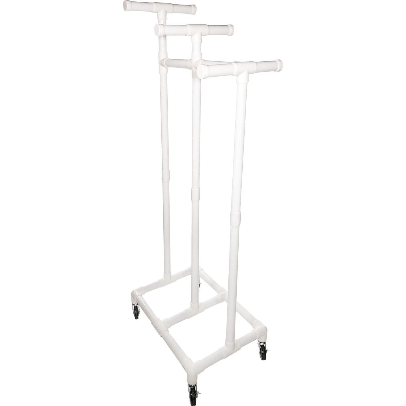 Carro de Cuerda y Aros Champion Sports - Plástico Duradero 71.1x48.3x175.3 cm