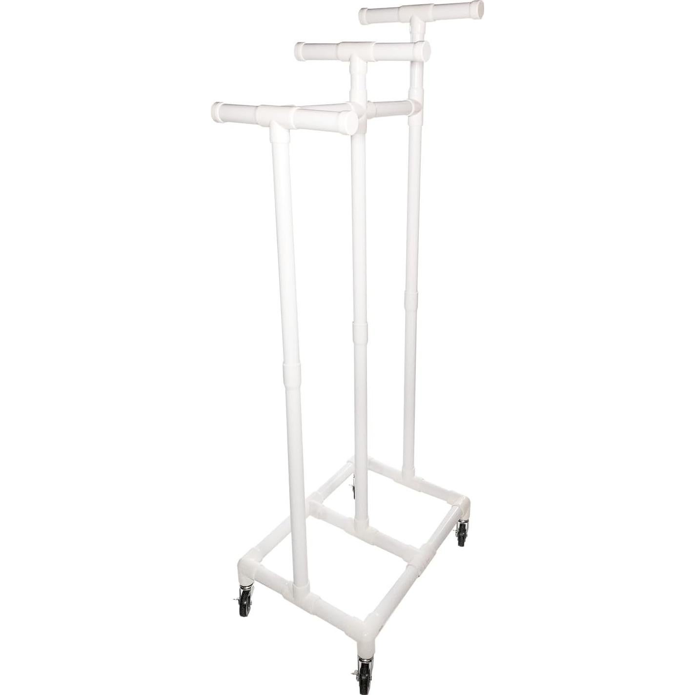 Carro de Cuerda y Aros Champion Sports - Plástico Duradero 71.1x48.3x175.3 cm