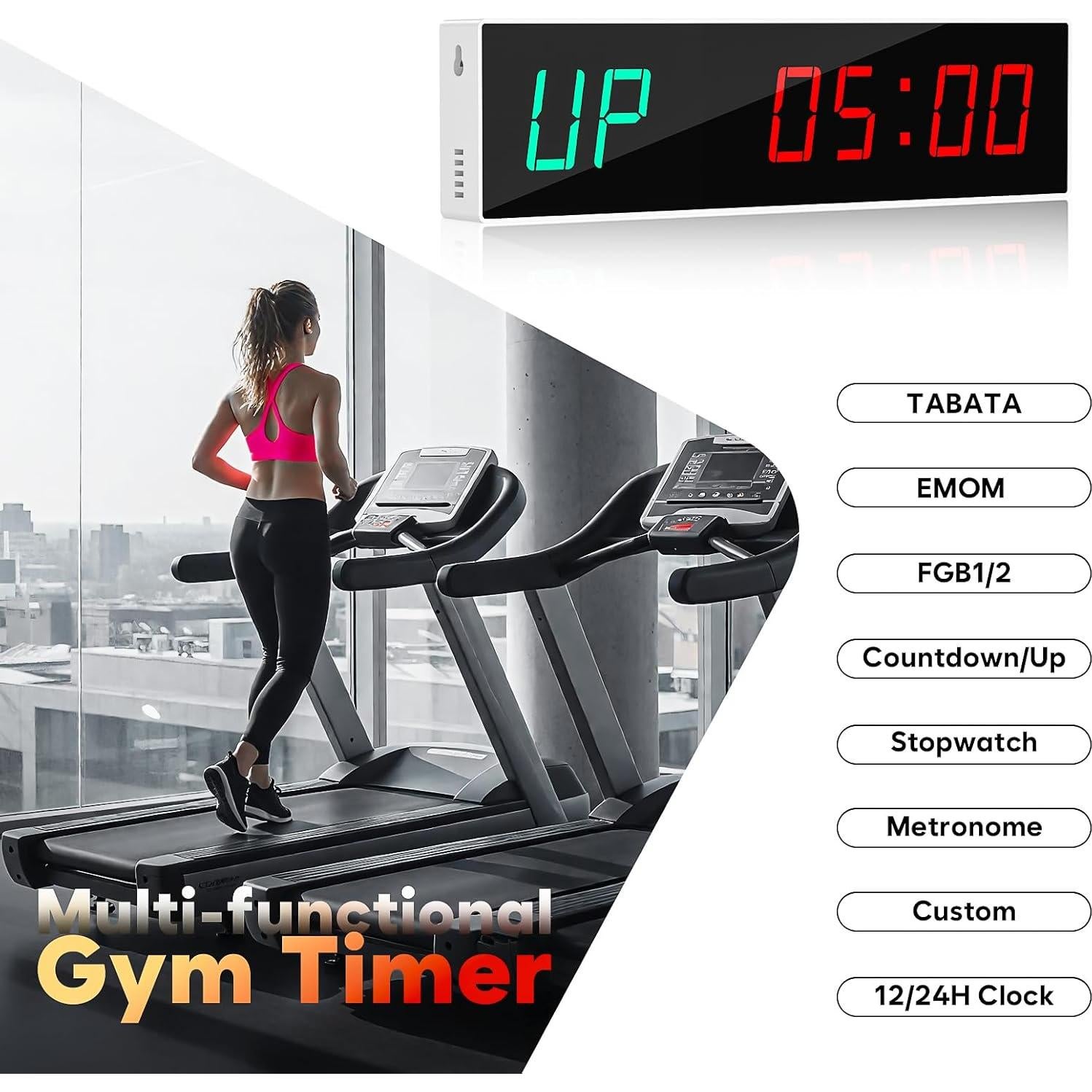 Temporizador Digital de Gimnasio Dienmern 688 - Control Remoto, 9 Modos