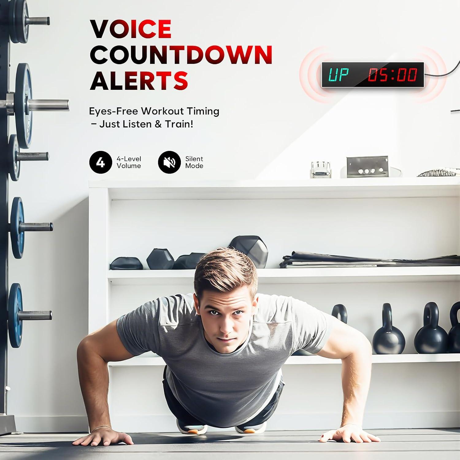 Temporizador Digital de Gimnasio Dienmern 688 - Control Remoto, 9 Modos