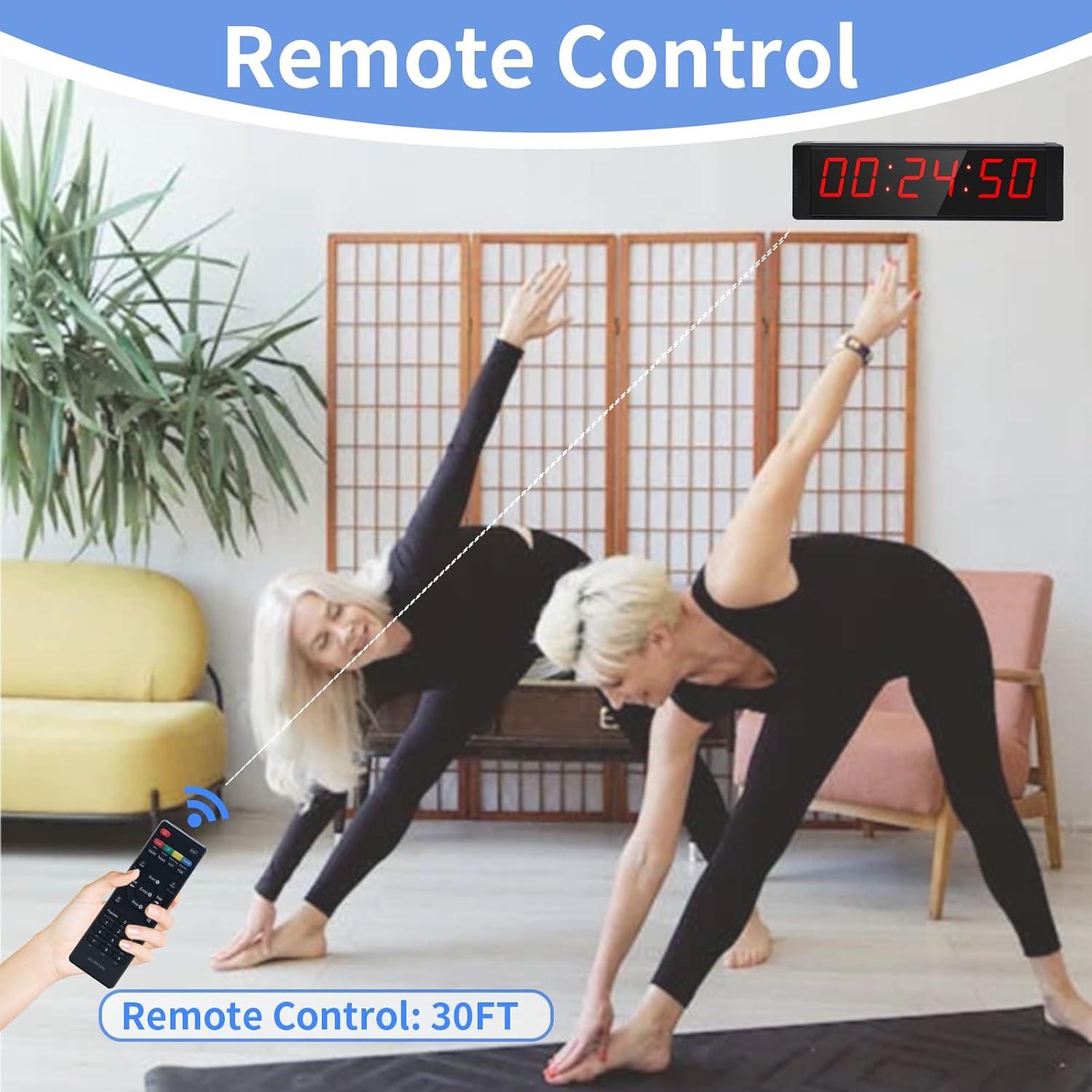 Temporizador Digital LED Ousmile Recargable para Gimnasio