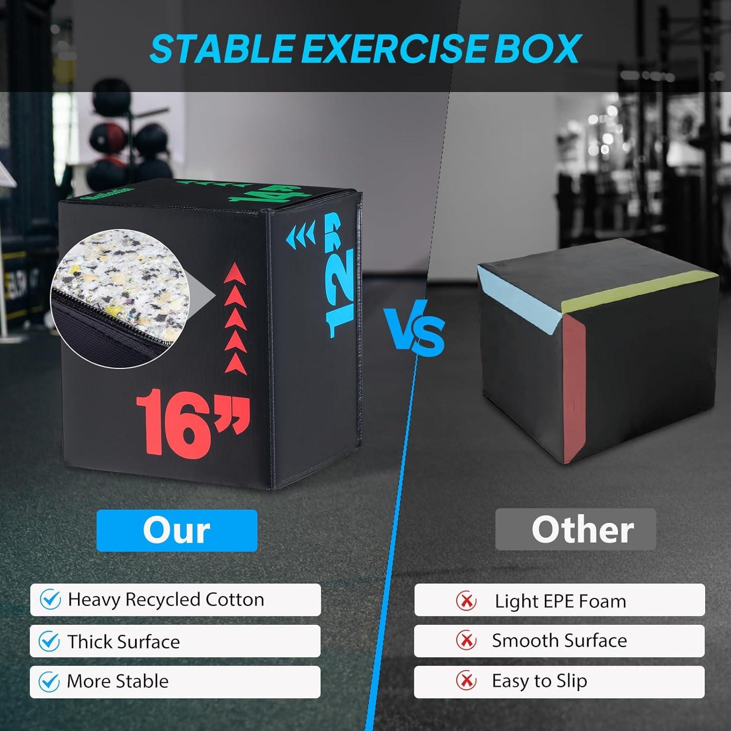 Caja de Salto Pliométrica Matladin MABX 3 Alturas 61 cm