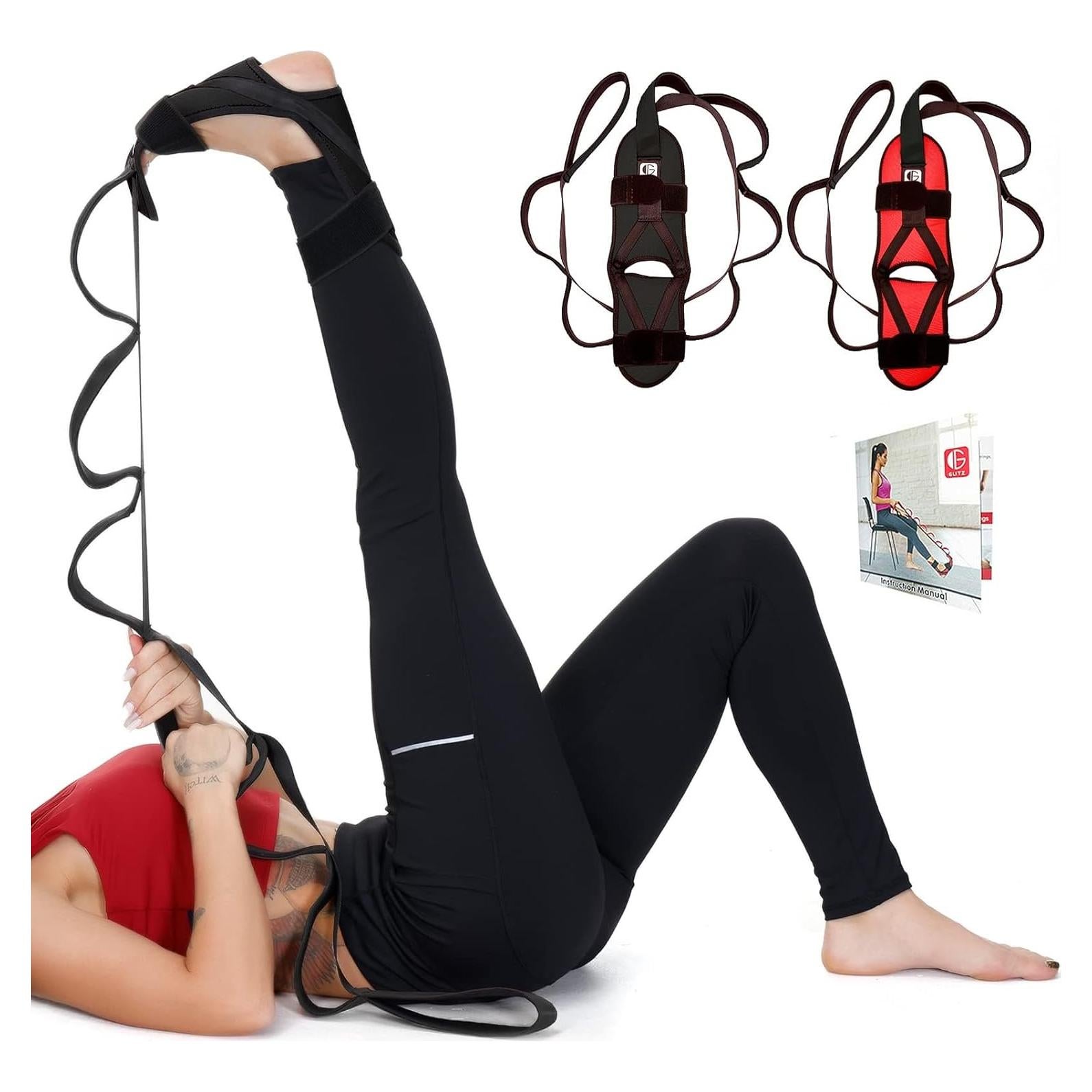 Correa de Estiramiento Glitz para Fascitis Plantar - Negro