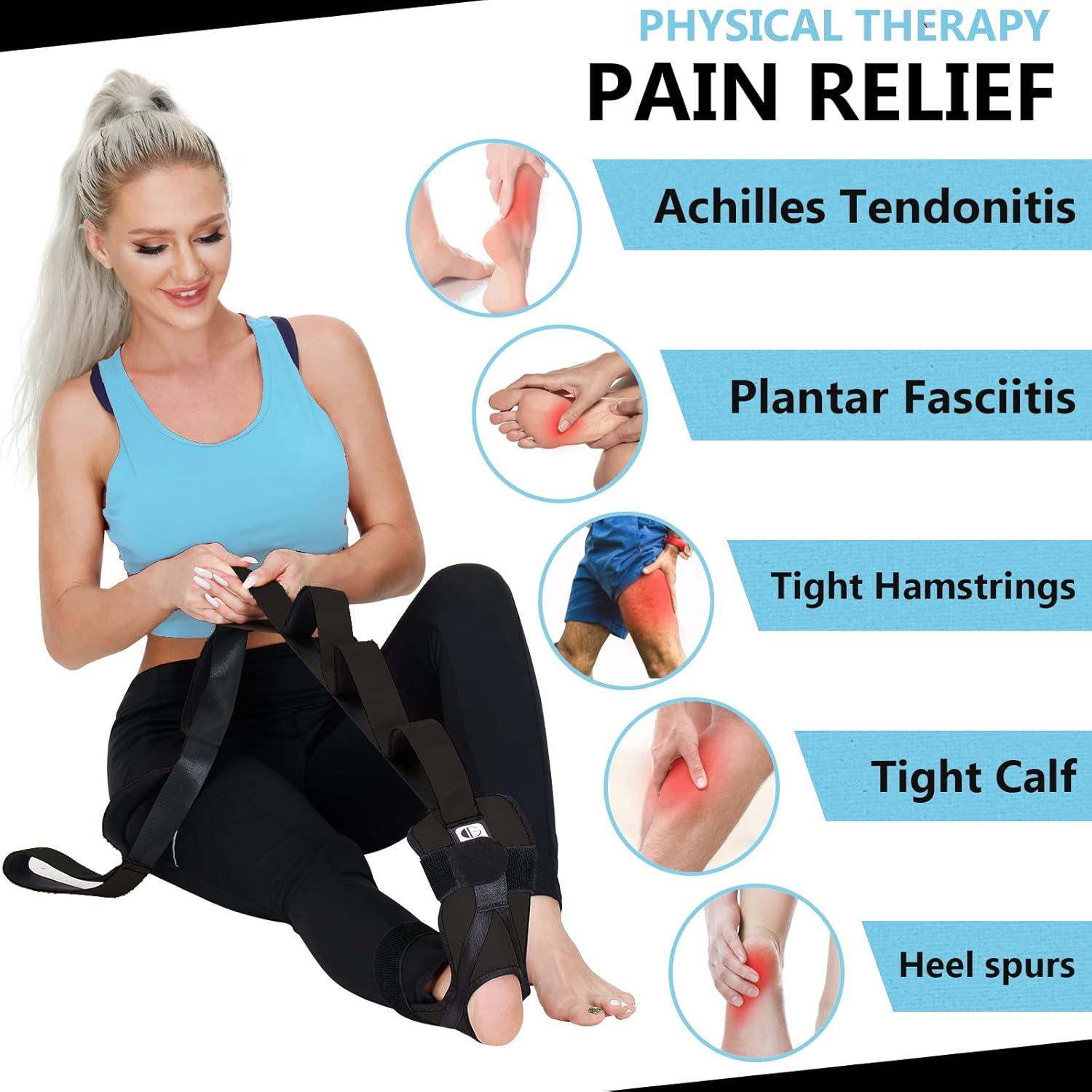 Correa de Estiramiento Glitz para Fascitis Plantar - Negro