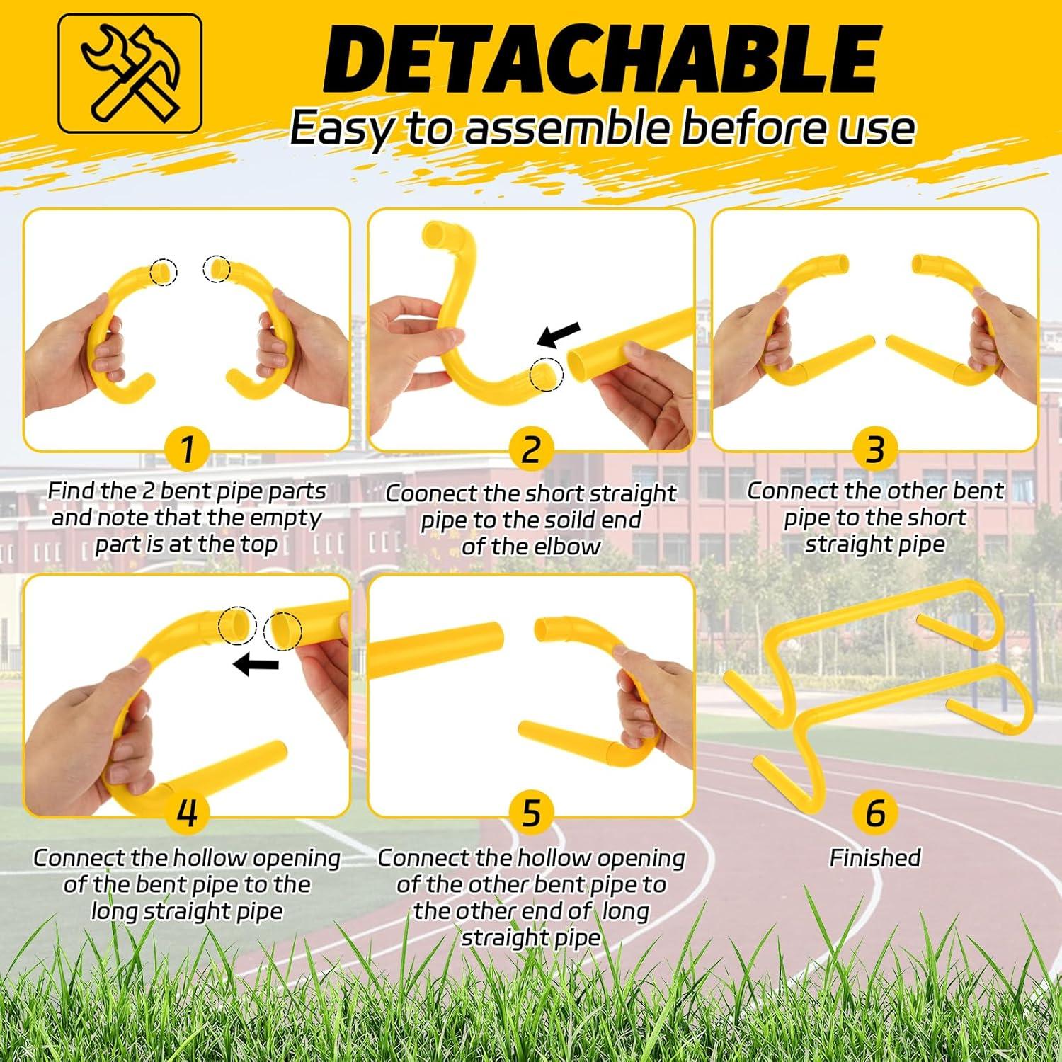 6 Vallas de Agilidad WOPPLXY 15.24 cm Entrenamiento Velocidad
