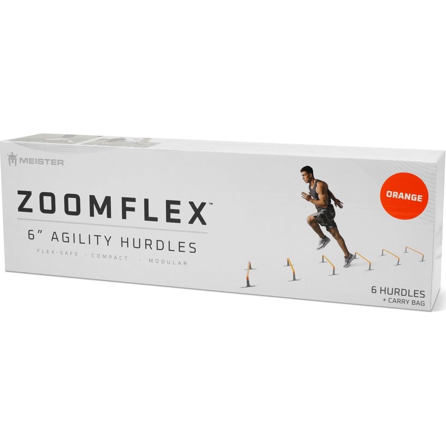 Obstáculos de Agilidad Meister ZoomFlex 15.24 cm Naranja - Paquete de 6