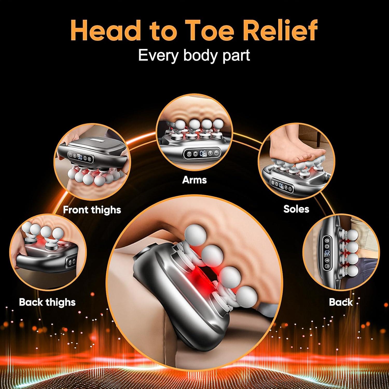 Pistola de Masaje FreeSinger 16 Cabezas - Alivio Muscular Silencioso