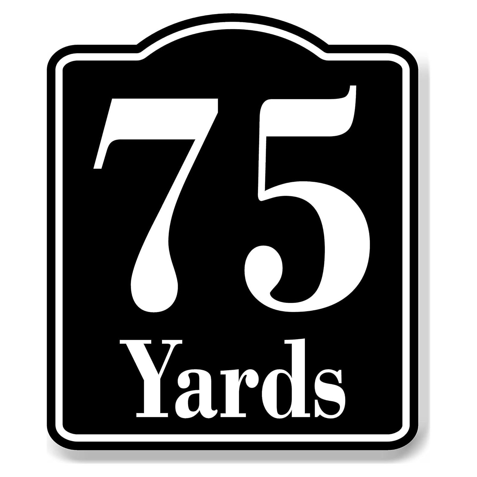 Marcador de Distancia 75 Yardas Aluminio WORK HOUSE SIGNS