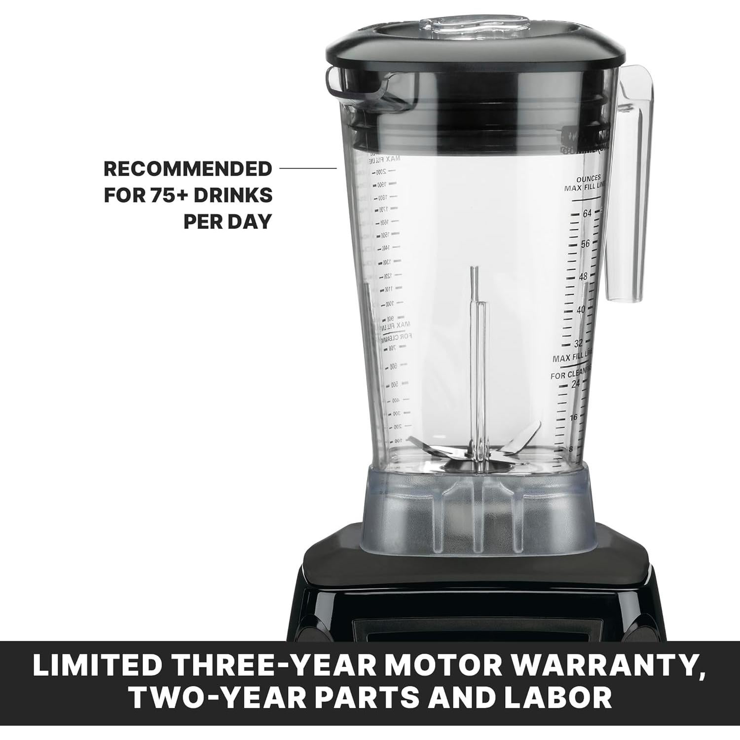 Licuadora Waring MX1050XTX 3.5 HP 64 oz (1.89 L) Teclado