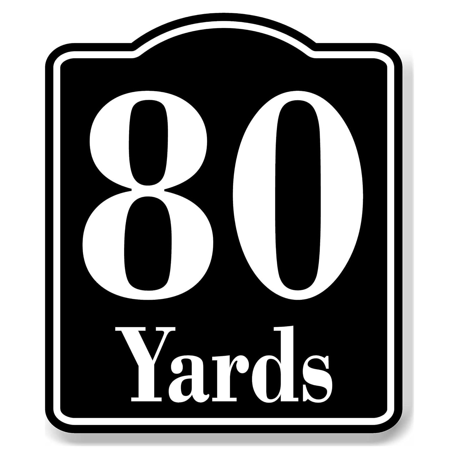 Marcador de Distancia 80 Yardas Aluminio WORK HOUSE SIGNS 38x46cm