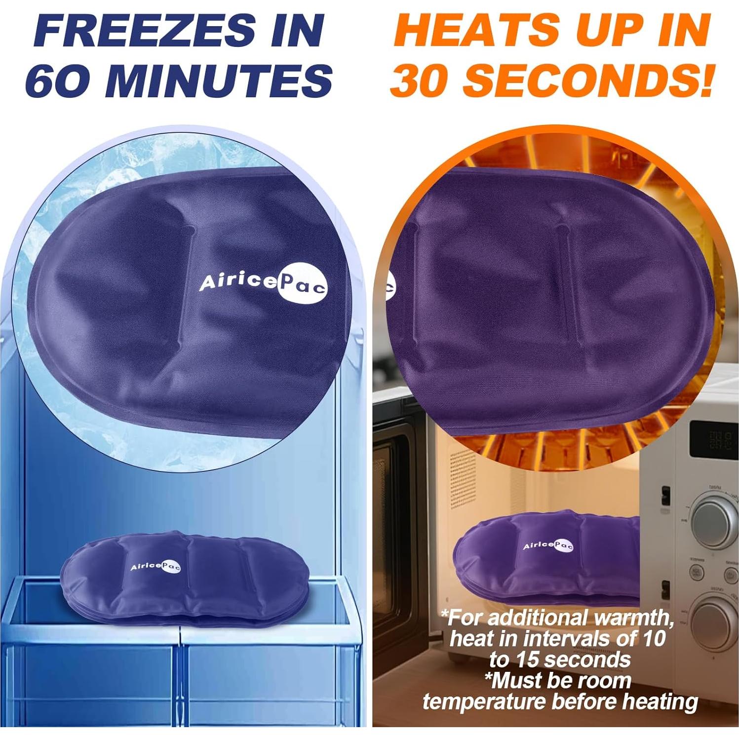 Paquete de Hielo Reutilizable AiricePac - 3 Piezas Gel Frío Calor