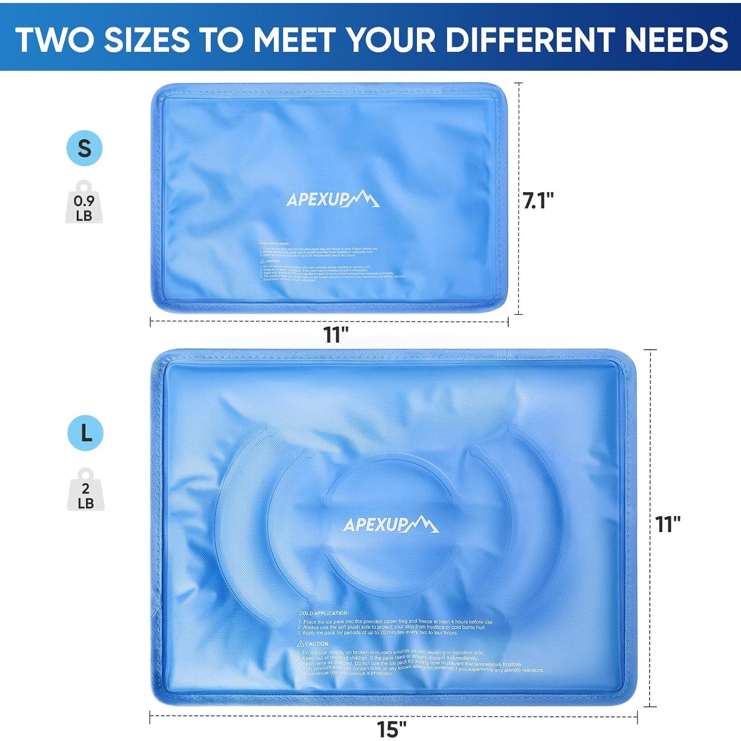 Paquete de Hielo Reutilizable APEXUP Pequeño Azul 1PK