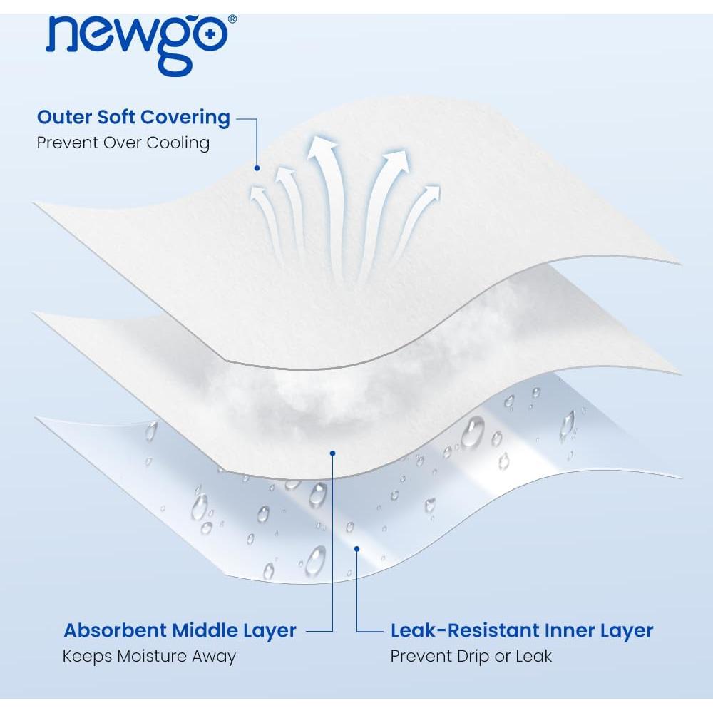 Bolsas de Hielo Recargables NEWGO - Paquete de 6 Grande 17.8x11.7cm
