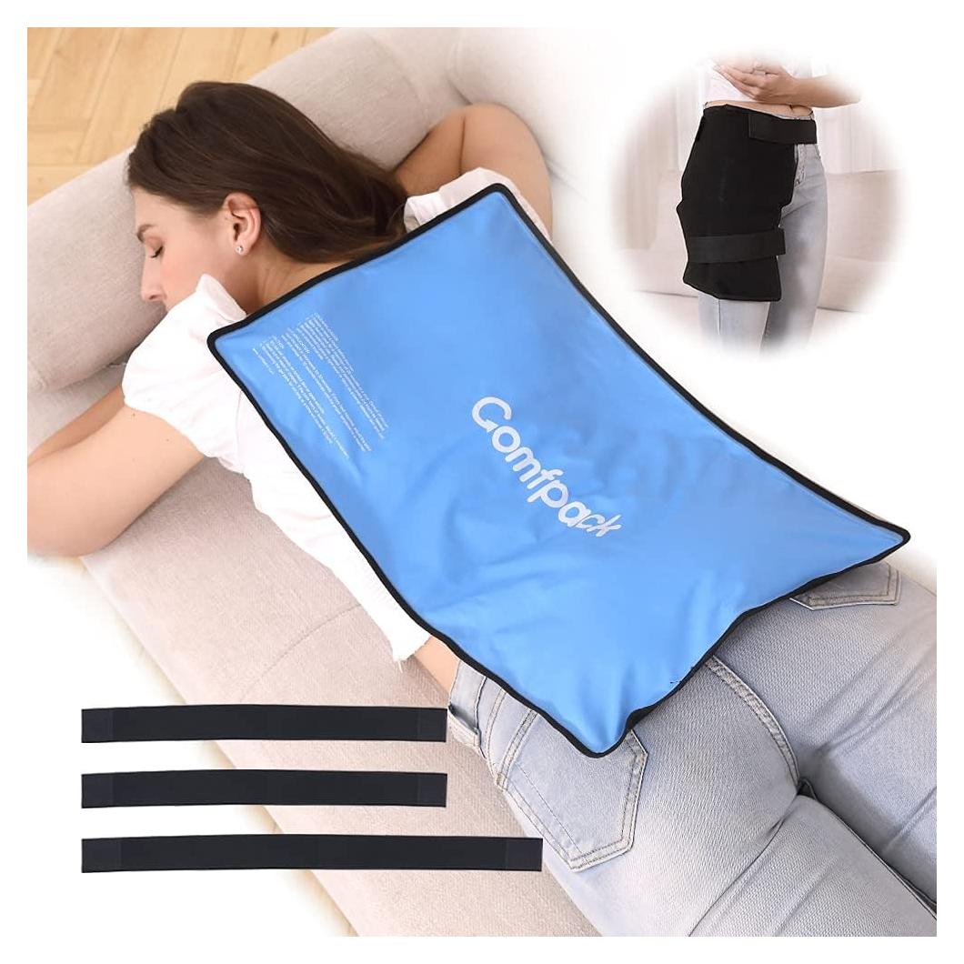 Paquete de Hielo XL Comfpack Flexible 55 x 33 cm con 3 Correas