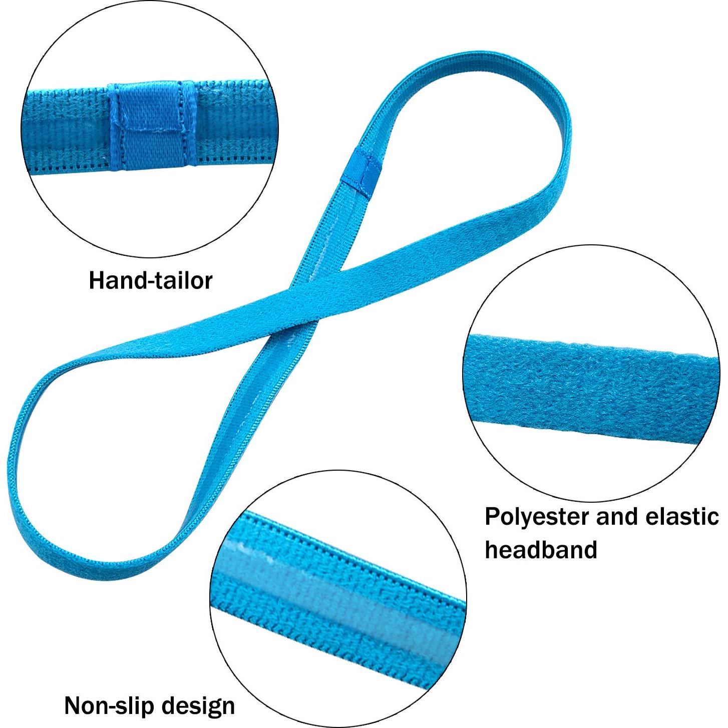 Diademas Elásticas Antideslizantes Duufin - 20 Piezas Multicolor