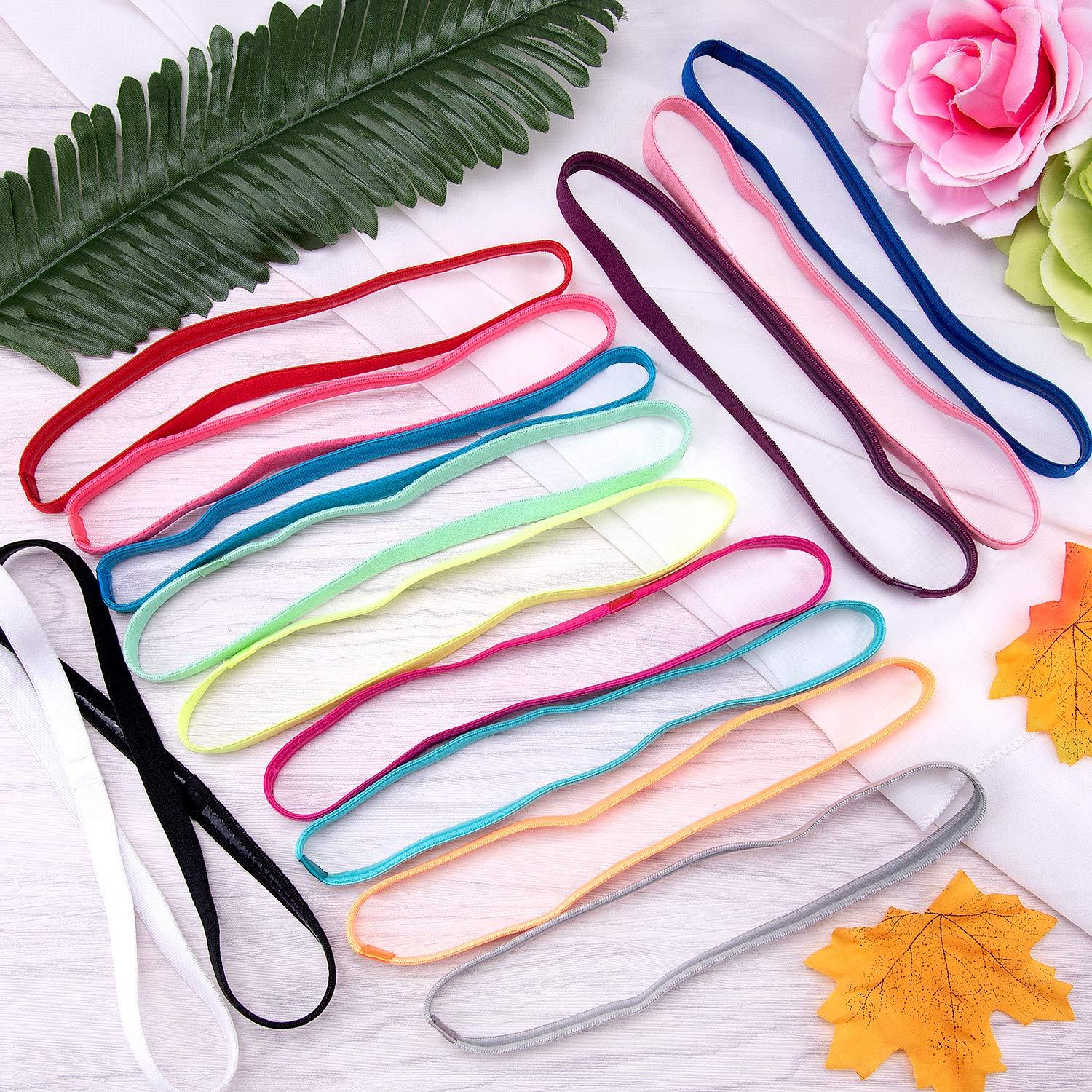 Diademas Elásticas Antideslizantes Duufin - 20 Piezas Multicolor