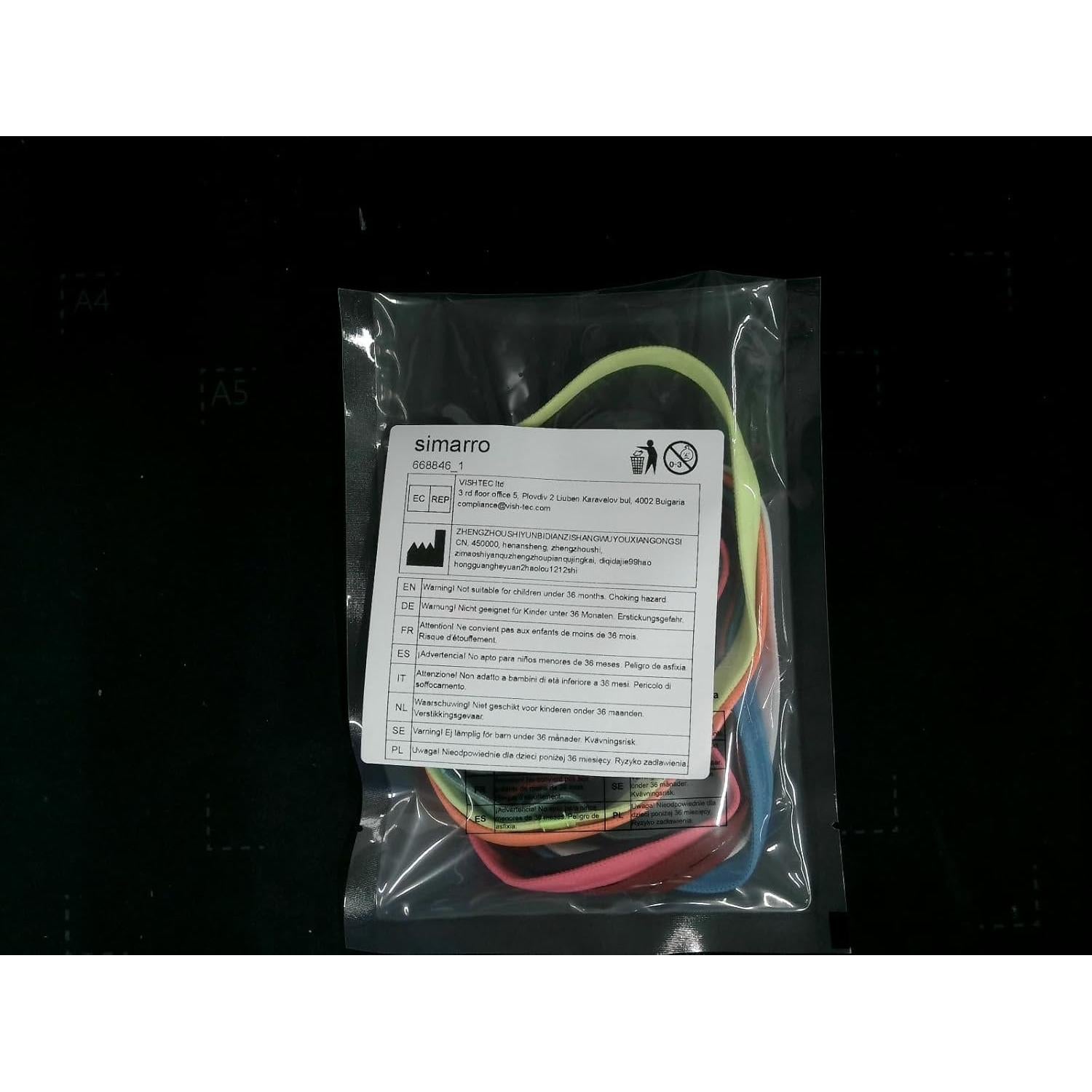 Diademas Elásticas Deportivas Simarro 8 Pcs Multicolor