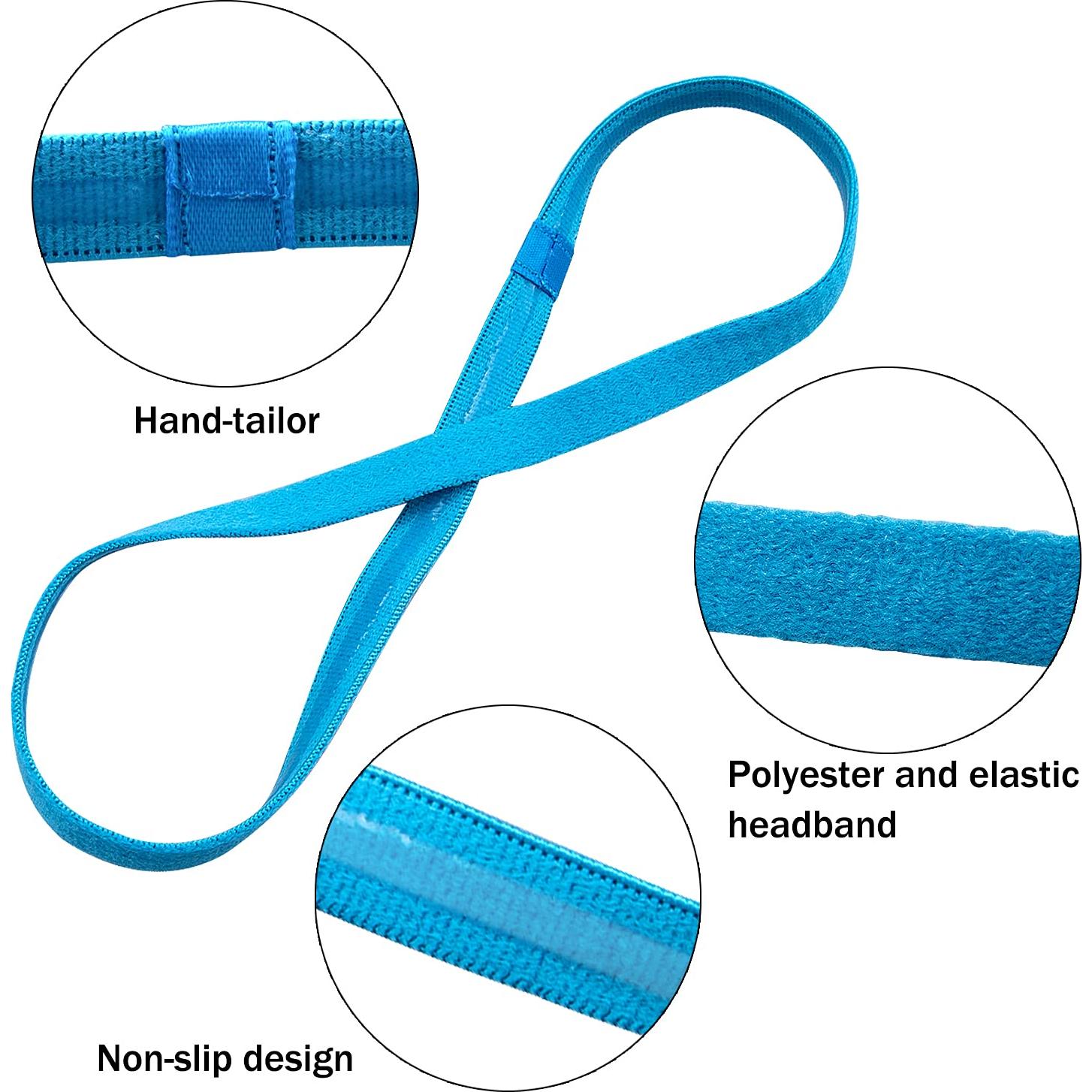 Diademas Elásticas Antideslizantes Duufin 28 Piezas 14 Colores