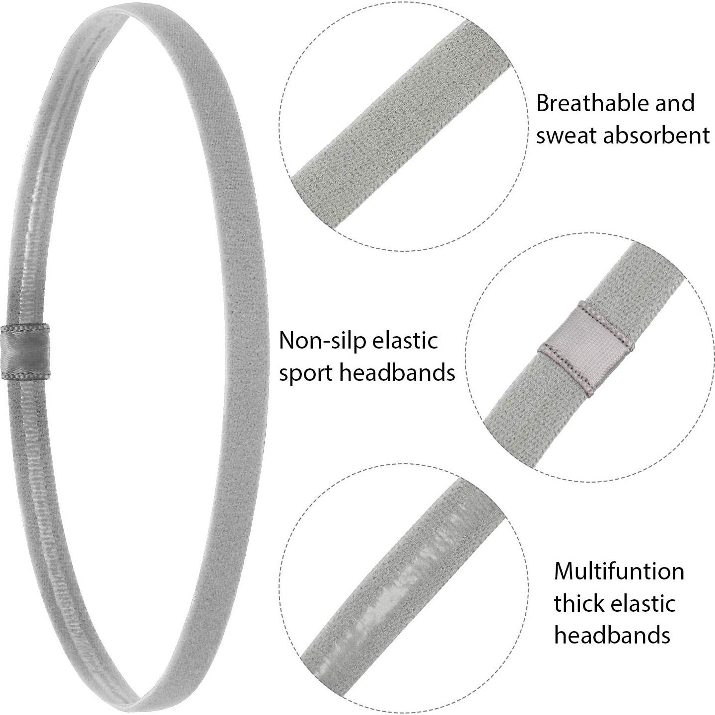 Cintas Elásticas Finas WILLBOND 12 Piezas Antideslizantes