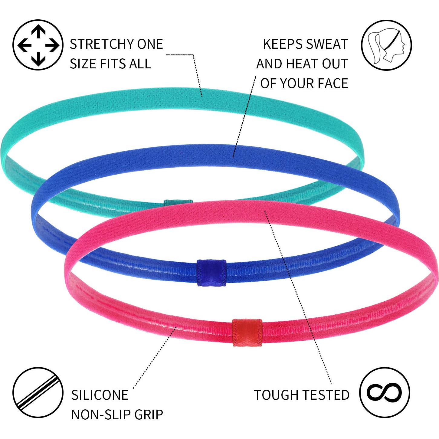 Cintas Elásticas Finas WILLBOND 12 Piezas Antideslizantes