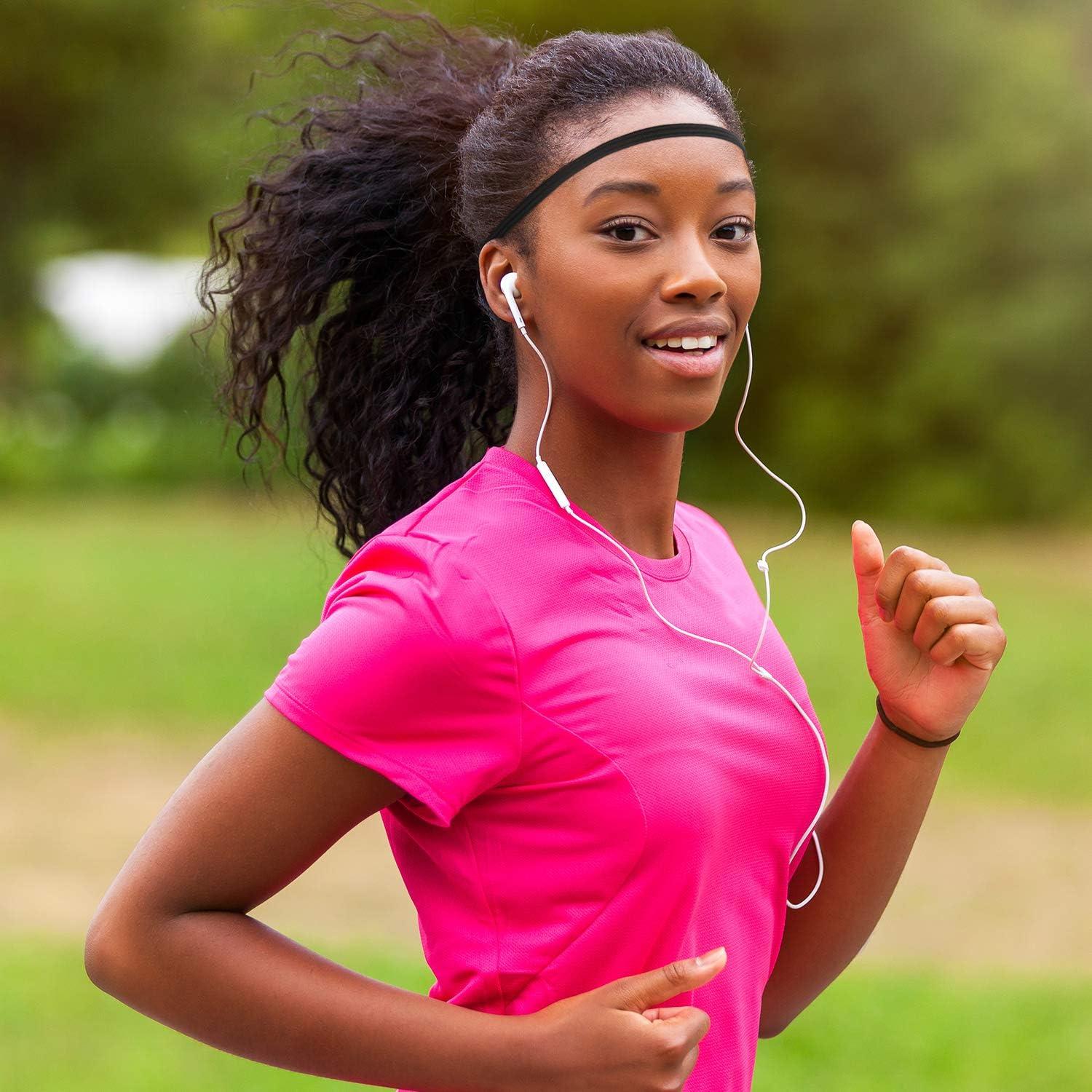 WILLBOND 12 Bandas Elásticas Negras para Cabello y Deporte