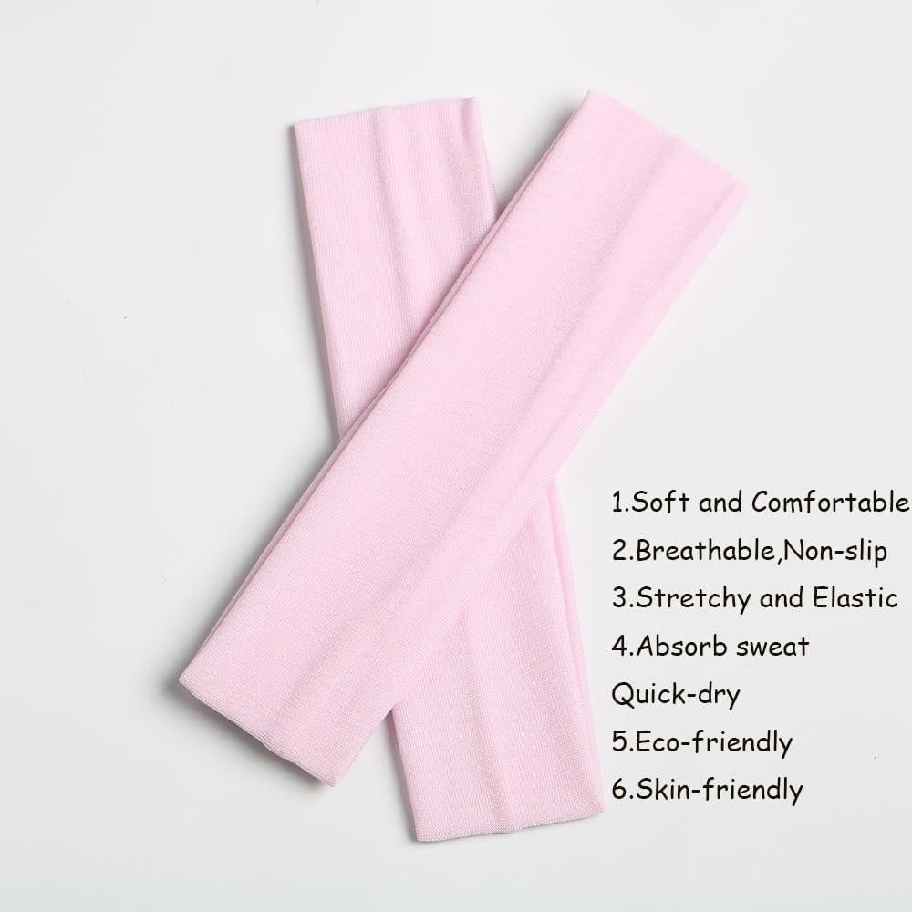 Diademas Deportivas de Yoga XBwhoz 12PCS Rosa Elástico