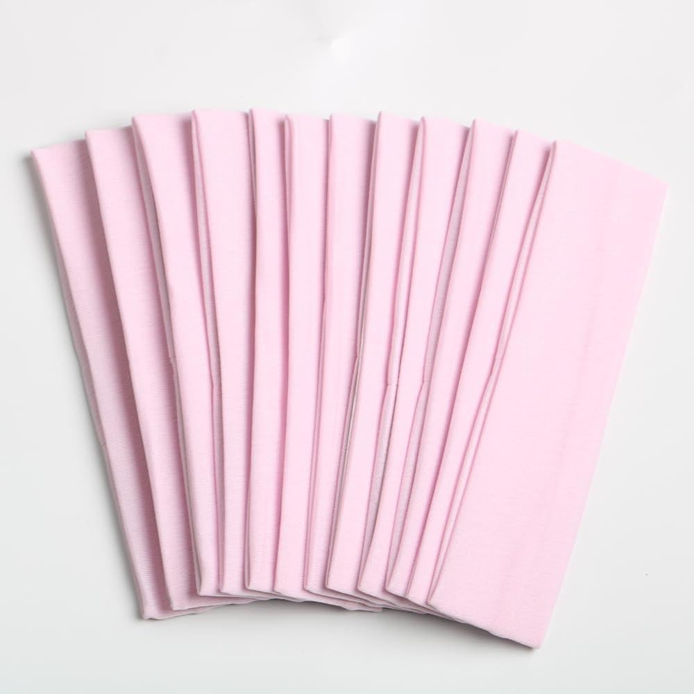 Diademas Deportivas de Yoga XBwhoz 12PCS Rosa Elástico