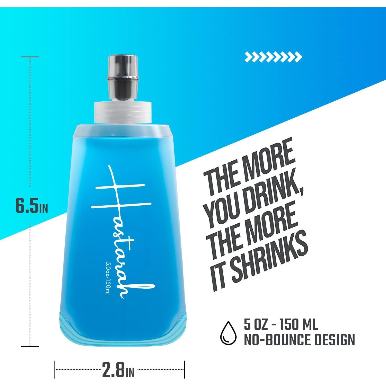 Botellas de Agua Plegables Hastarah 148ml - 2 Pack, Libre BPA