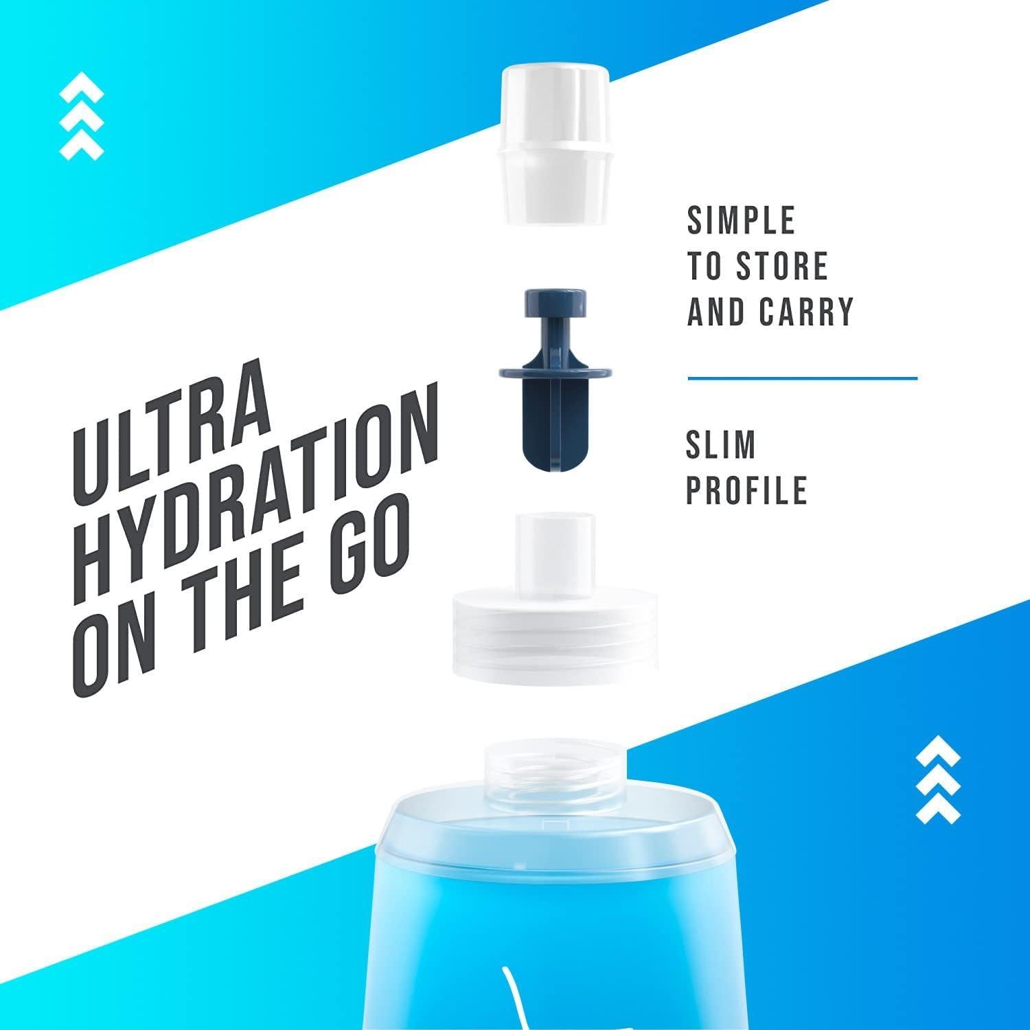 Botellas de Agua Plegables Hastarah 148ml - 2 Pack, Libre BPA