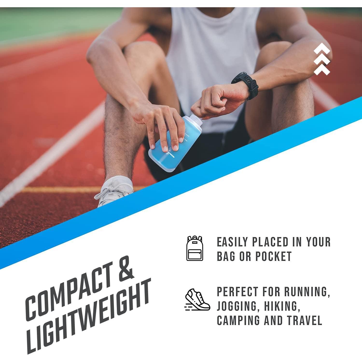 Botellas de Agua Plegables Hastarah 148ml - 2 Pack, Libre BPA