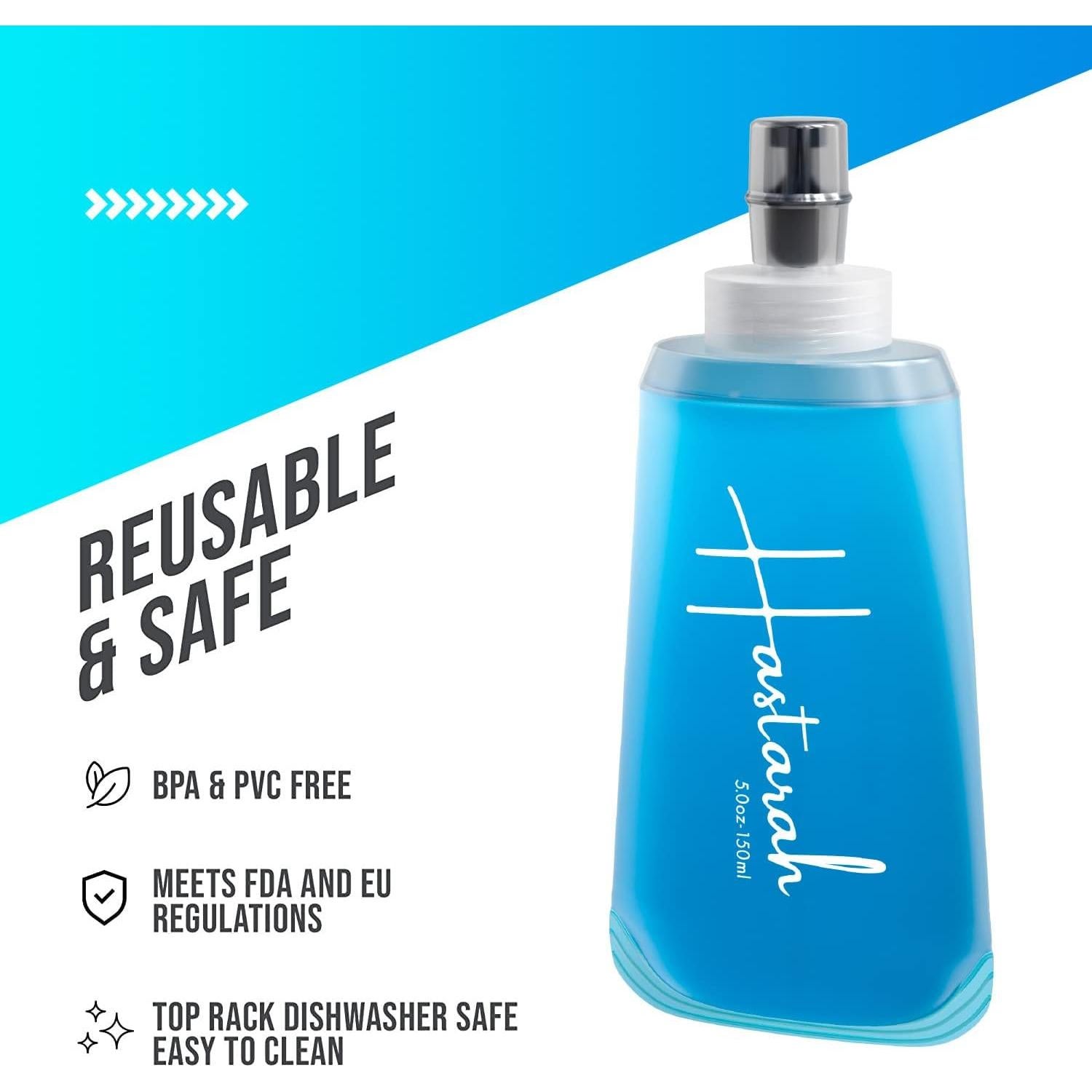 Botellas de Agua Plegables Hastarah 148ml - 2 Pack, Libre BPA