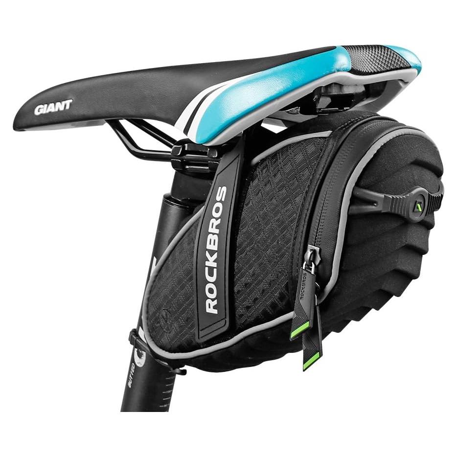 Bolsa de Silla de Bicicleta ROCKBROS C16 Negra Impermeable
