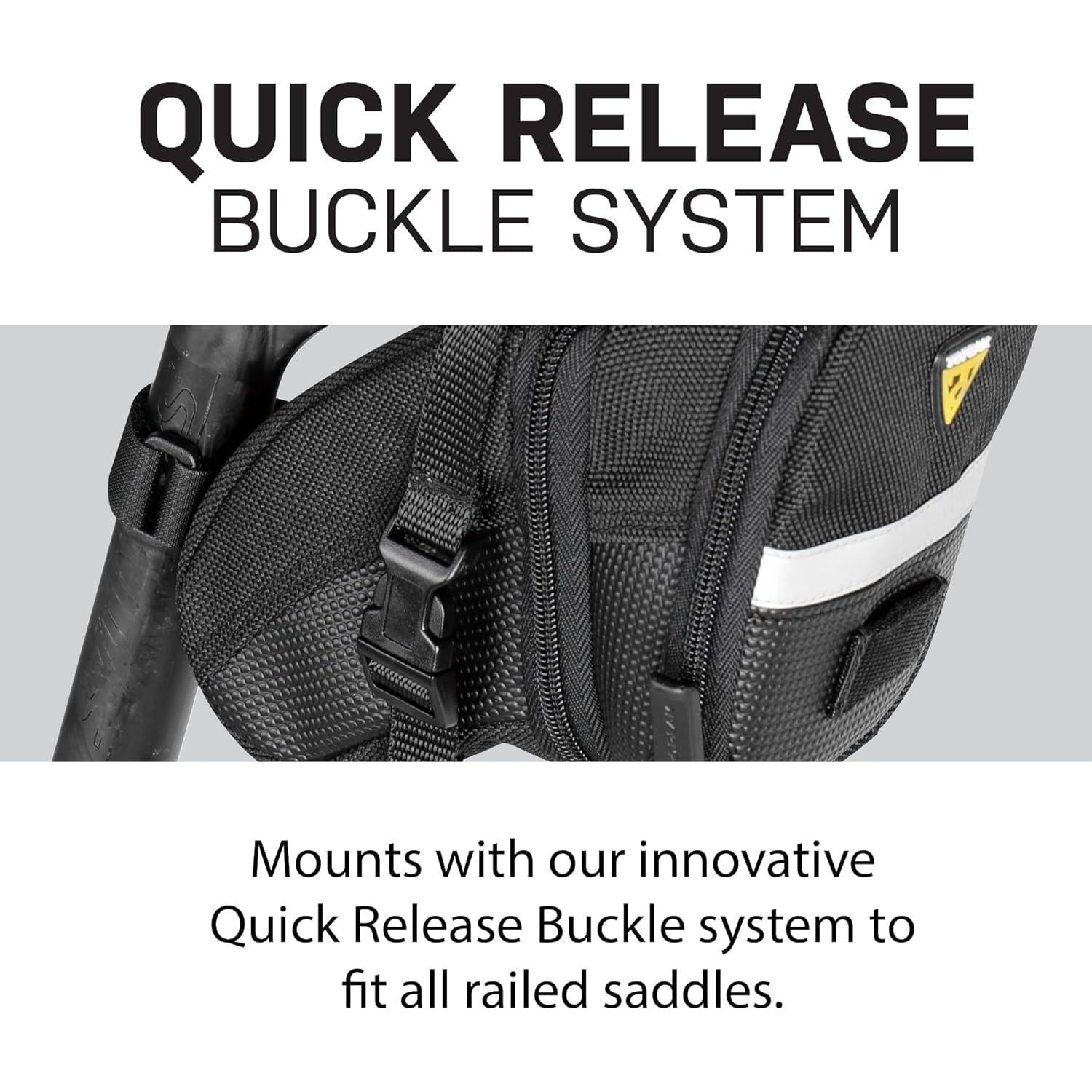 Bolsa de Sillín Topeak Aero Wedge Mediana 1.31L Negra