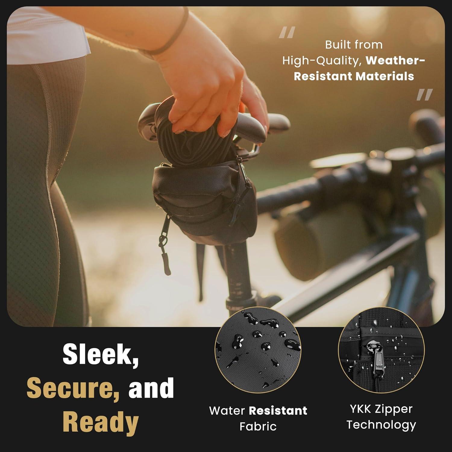 Bolsa de Silla de Bicicleta Lumiere & Co. Mediana 0.5L Negra