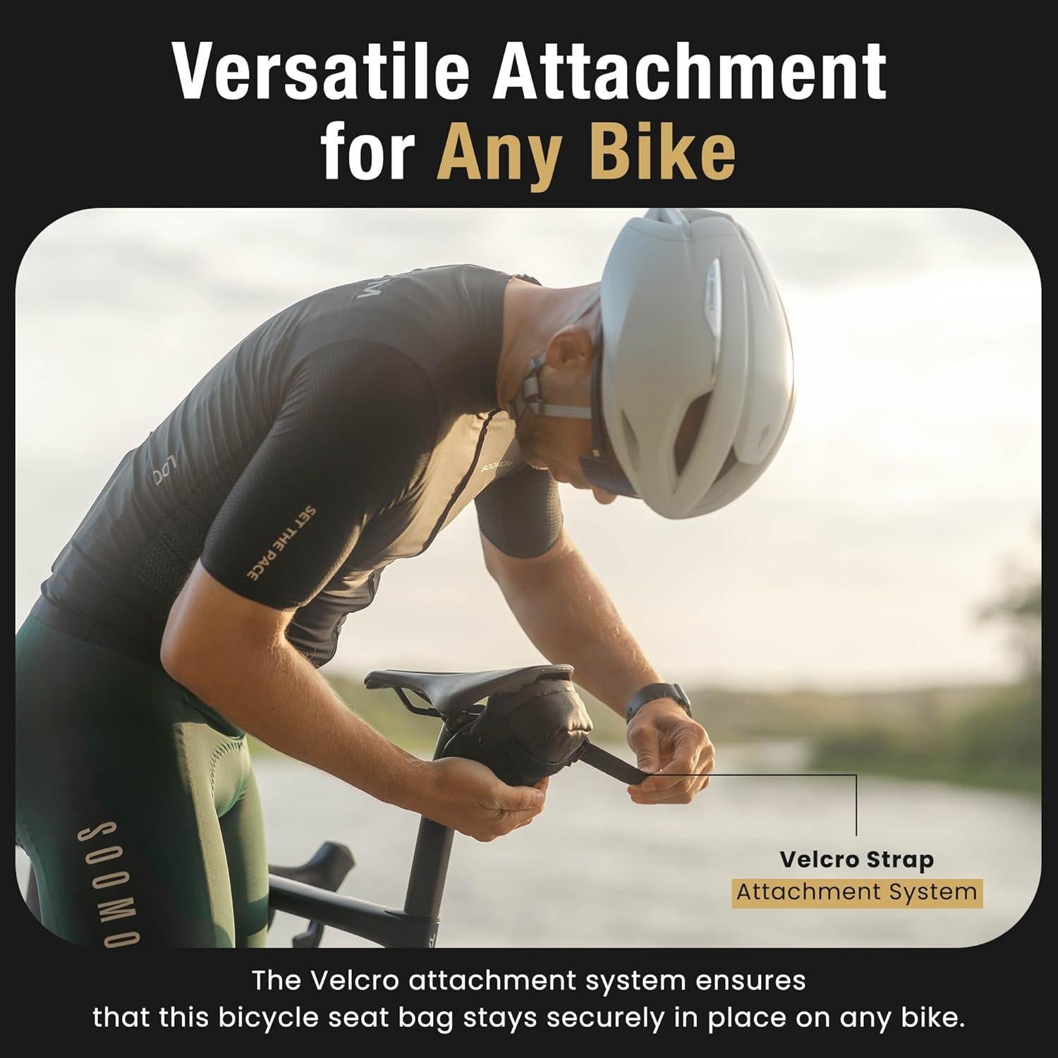 Bolsa de Silla de Bicicleta Lumiere & Co. Mediana 0.5L Negra