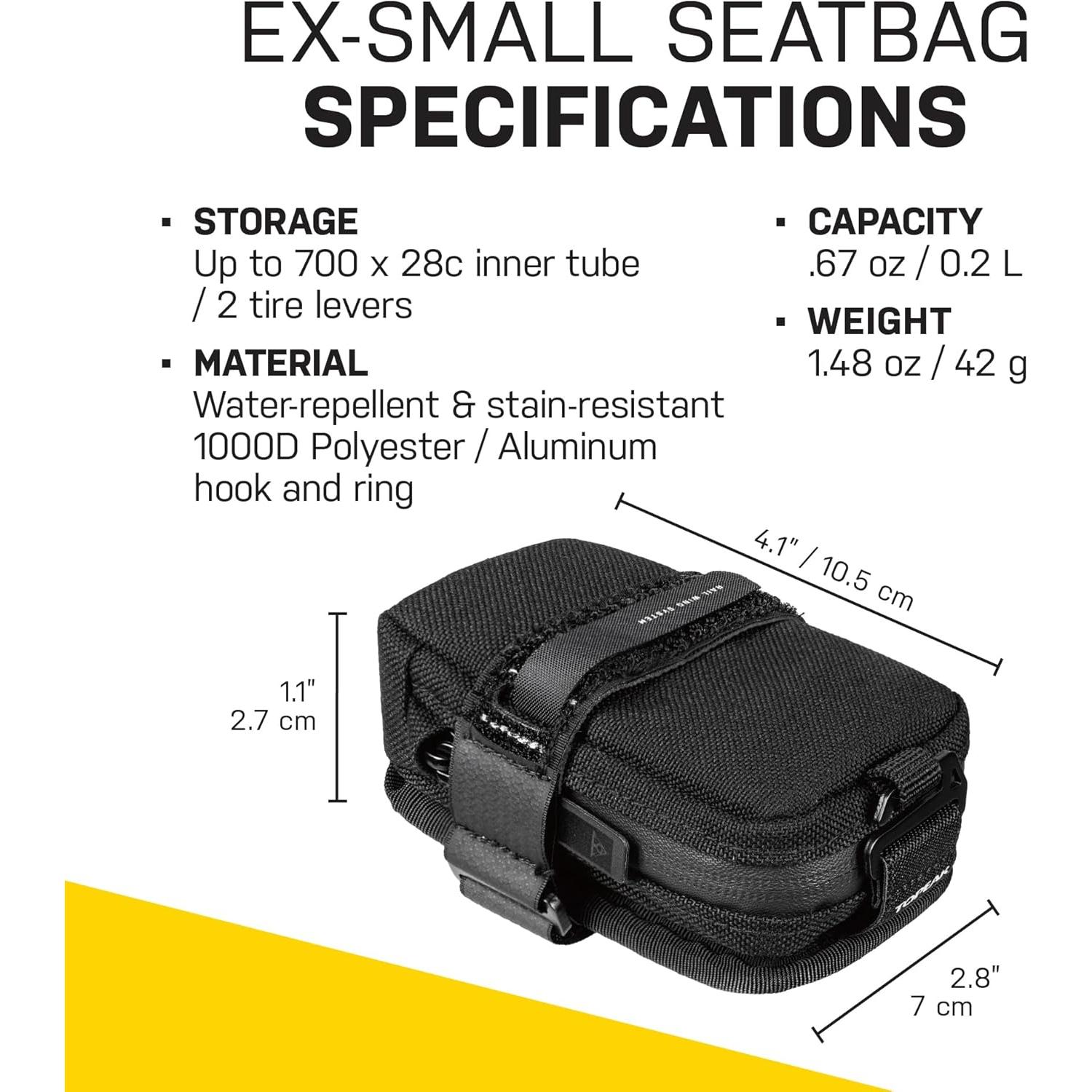 Bolsa de Herramientas Topeak Elementa Seatbag XS 0.2L Negra