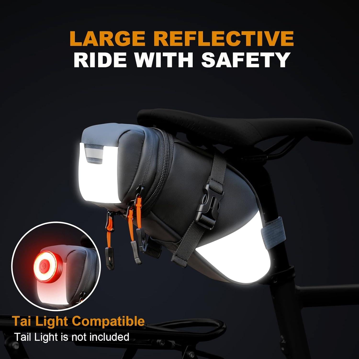 Bolsa de Silla de Bicicleta NDakter 2L Impermeable Ajustable