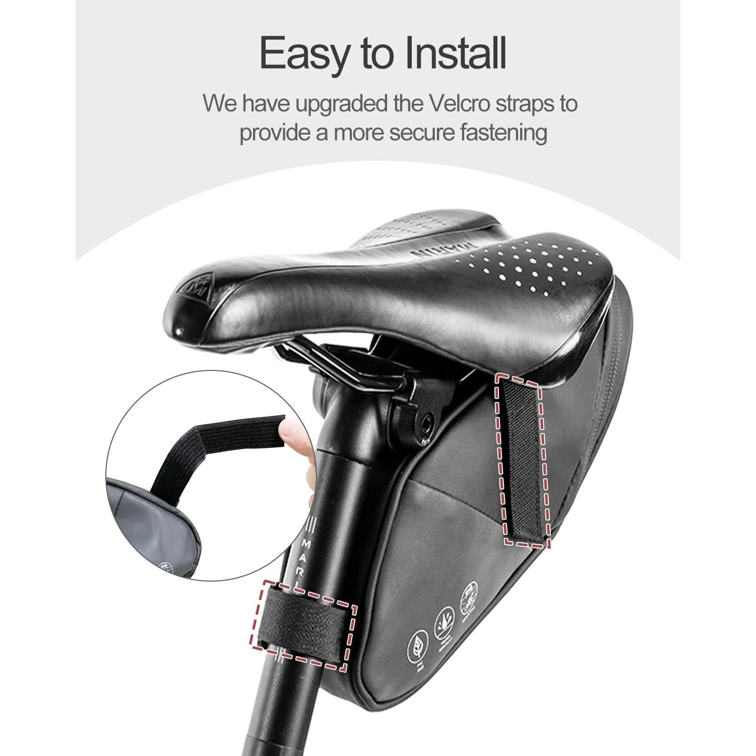 Bolsa de Silla de Bicicleta DANUOSIE 1L Impermeable