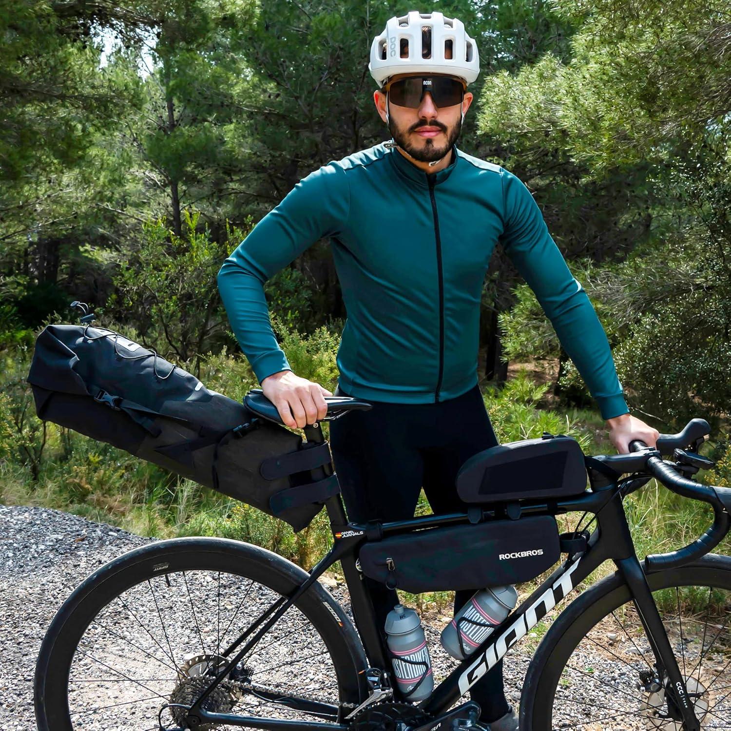 Bolsa de Sillín ROCKBROS Impermeable 14L Ajustable