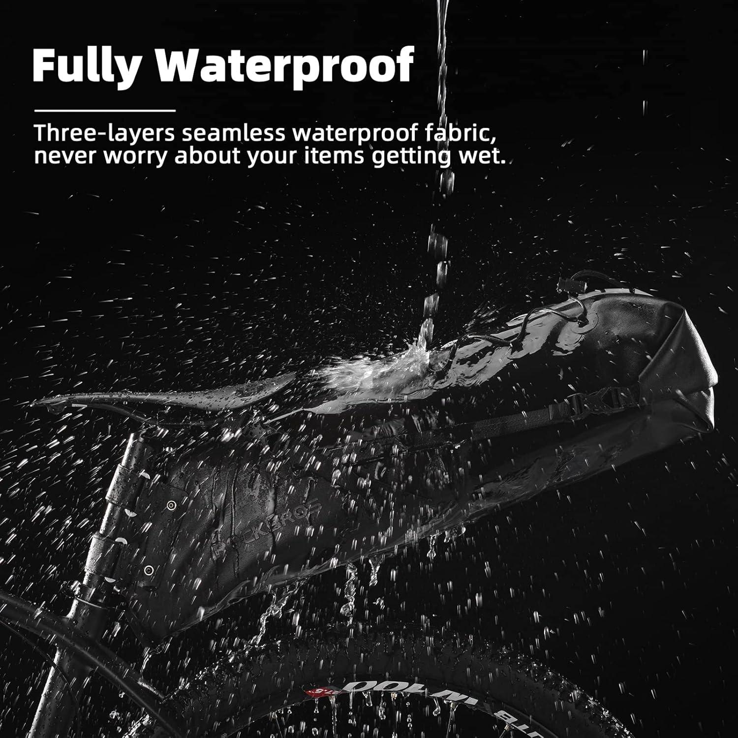 Bolsa de Sillín ROCKBROS Impermeable 14L Ajustable