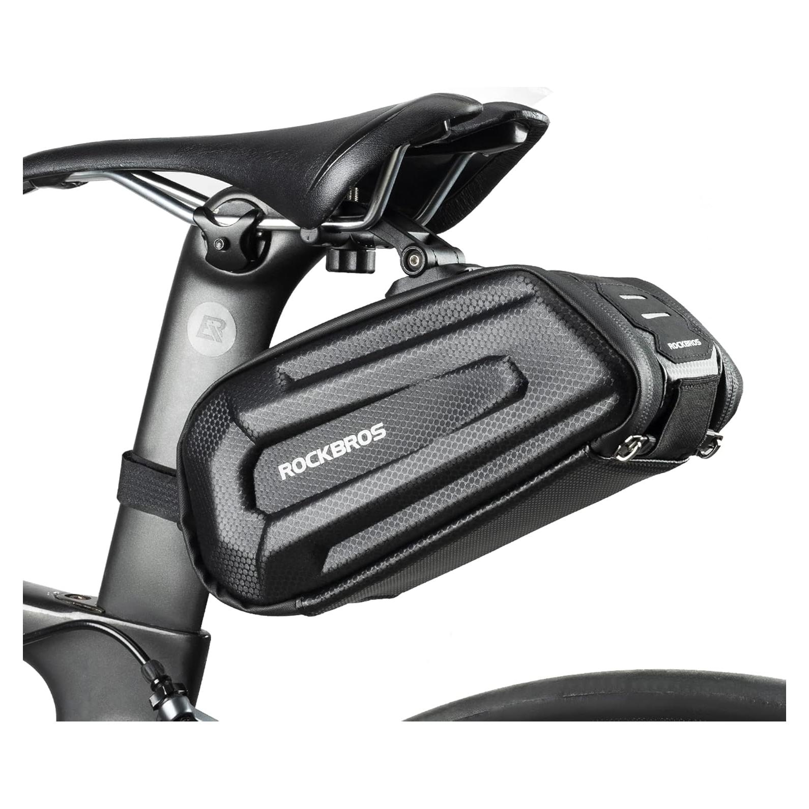 Bolsa de Sillín ROCKBROS 1.7L Dura Reflectante para Bicicleta