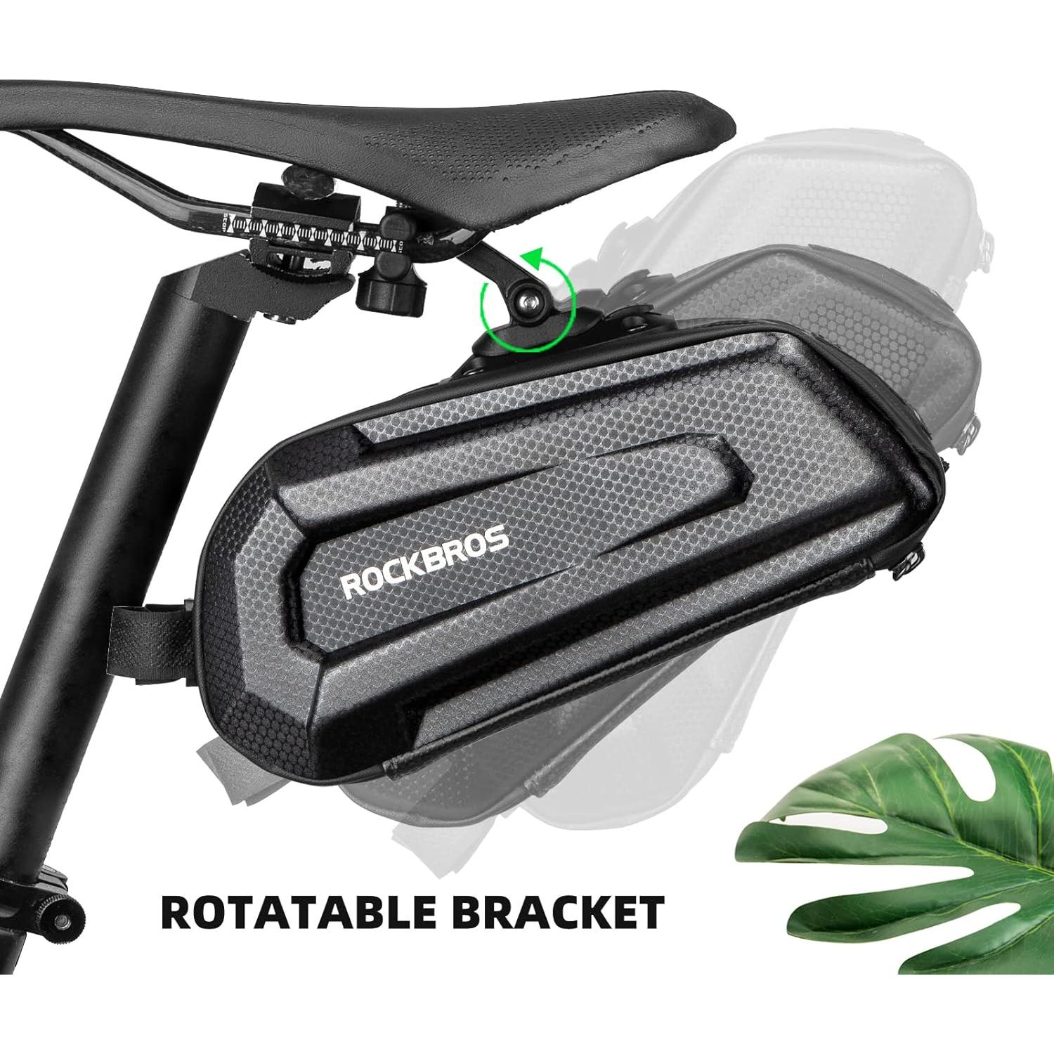 Bolsa de Sillín ROCKBROS 1.7L Dura Reflectante para Bicicleta