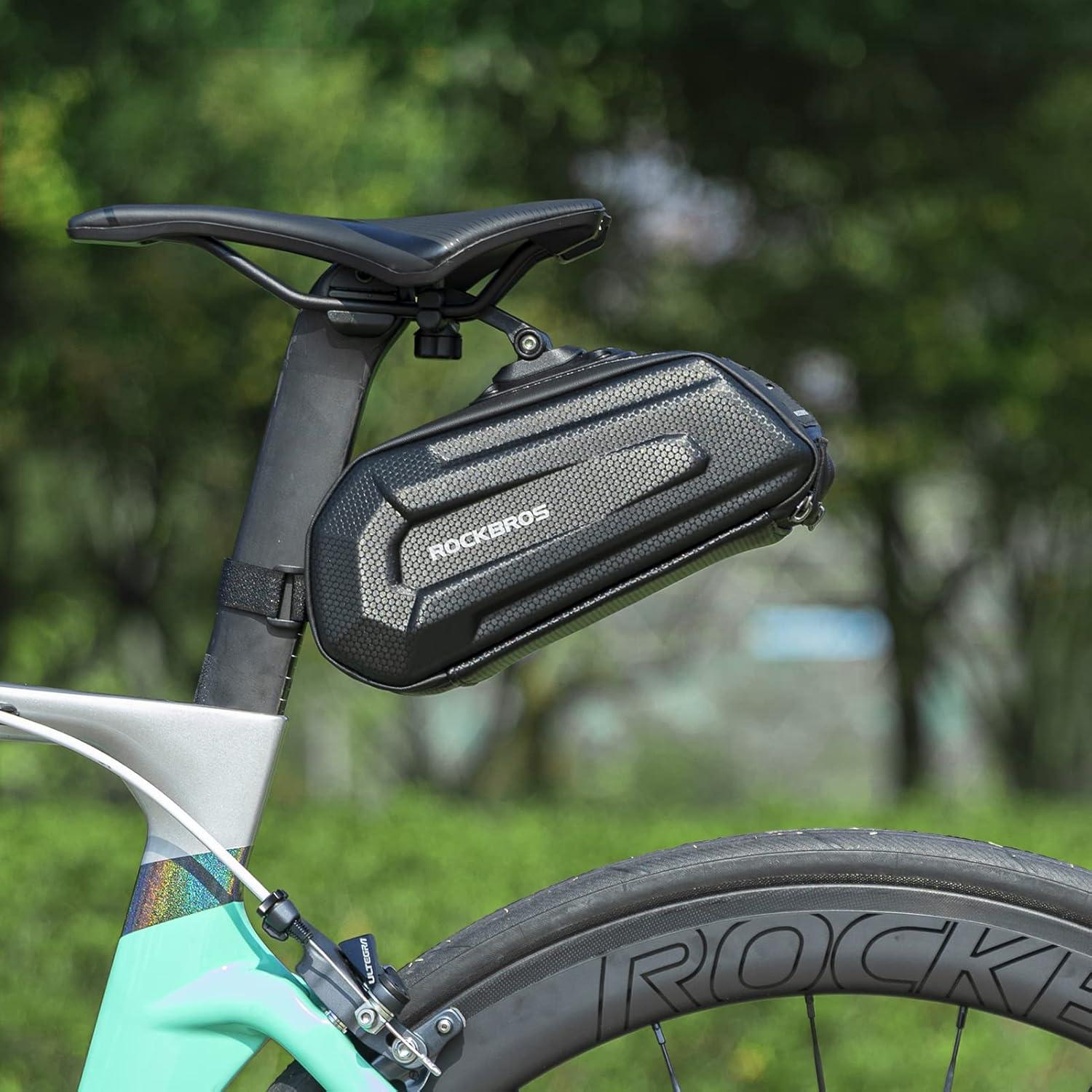 Bolsa de Sillín ROCKBROS 1.7L Dura Reflectante para Bicicleta
