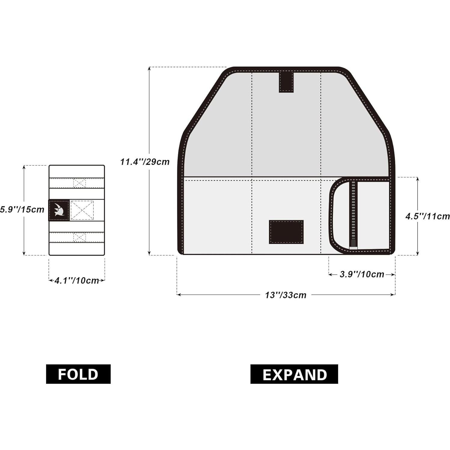 Bolsa de Silla de Bicicleta Rhinowalk Negra 105g Accesorios