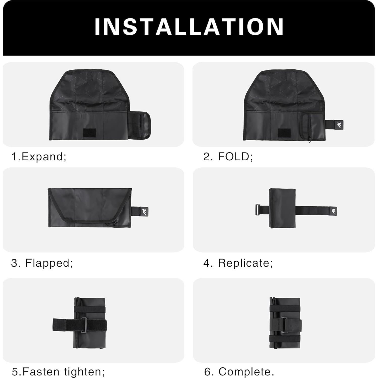 Bolsa de Silla de Bicicleta Rhinowalk Negra 105g Accesorios