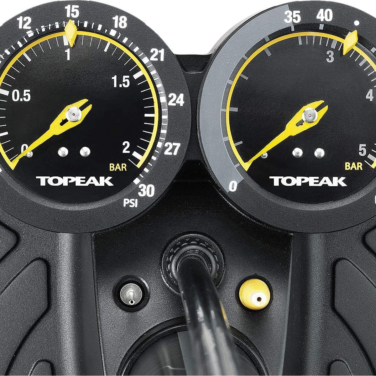 Bomba de Pie Topeak JoeBlow Dualie - Inflación Precisa 75 PSI