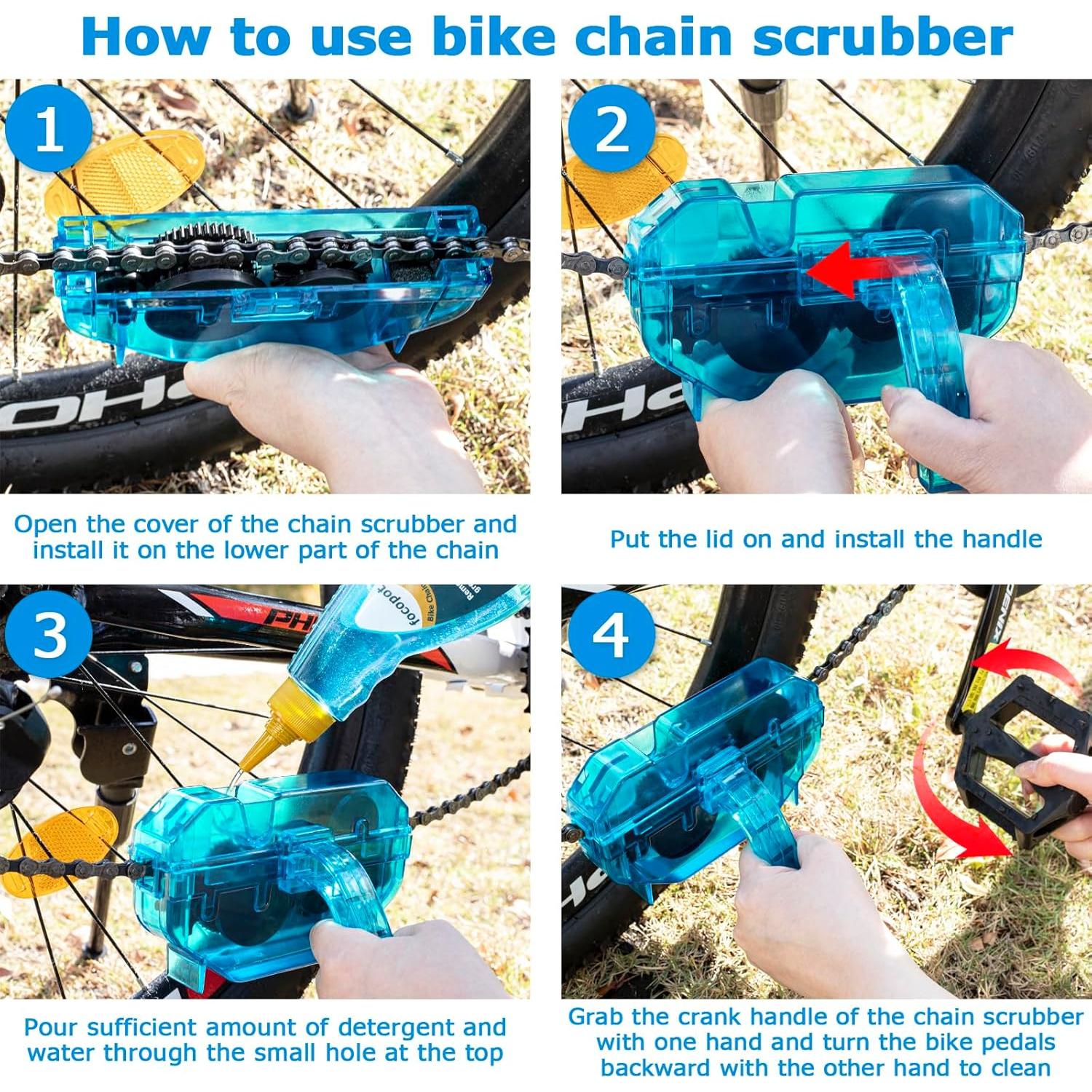 Kit de Limpieza de Bicicleta Focopot con Lubricante y Desengrasante